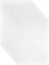 ULTECHNOVO A4 Picture Frame 10pcs Frosted Plastic Sheet Transparent Plastic Sheet Panels Resistant PVC Sheets for Craft Picture Frames Sign Blank Document DIY Display Project Transparency Film