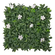 Artificial White Petal Hedge 50x50cm