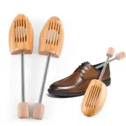 1 Pair (2pcs) Wood Care Shoes Tree Keepers Men Shoes Stretcher Tree Shaper 4-13