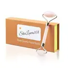 Rose Quartz Authentic Jade Face Crystal Roller Massager - Facial Massage Tool