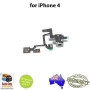 Headphone Audio Jack Volume Switch Mute Flex Ribbon Cable - BLACK for iPhone 4