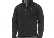 Spyder Men's Steller Full Zip Black Jacket with Sherpa Lining Small New