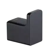 Stelios Bathroom Robe and Towel Hook in Matte Black