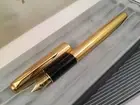 Parker Sonnet Fountain Pen Cascade Gold 18Kt Gold Med Pt New In Box Rare Pen
