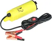 zolyet Portable Electric Pump Submersible Fuel Transfer Pump with Outlet Size of 19mm Filter 2 Aligator Clamps for Pumping Diesel Oil Kerosene Water