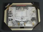 Crystal Luxe Glass Framed Decor Prada Bathtub Bathroom Decor
