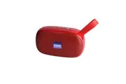 Laser TWS Bluetooth Wireless Pocket Speaker FM Radio Portable w Mic Strap Red