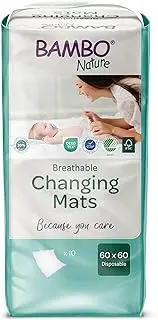 Bambo Nature Disposable Changing Mat 60cm x 60cm (Pack of 10)