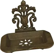 DOITOOL Vintage Self Draining Metal Soap Holder Durable Soap Dish Rack for Bathroom Kitchen Unique Antique Design Lasting Use Multi Occasion Use for Home Hotel Public Spaces