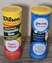 Vtg Tennis Ball Lot WILSON Championship SPALDING Pancho Gonzales NEW SEALED CANS
