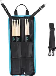 Drum Sticks Bag with 3 Pair Drumsticks, Drumstick Bag Drum Sticks Holder with Fl