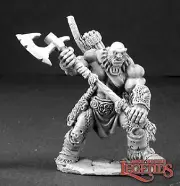 Reaper: Dark Heaven Legends: Thelgar Halfblood, Half Orc Barbarian (metal)
