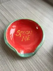 Handmade Pottery “Spoon Me” Spoon Rest (NEVER USED). One Of A Kind