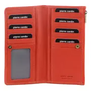 Pierre Cardin Womens Soft Italian Leather RFID Purse Wallet - Orange