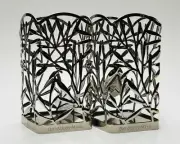 2 Bath Body Works CHROME VINE Leaves Foaming Hand Soap Holder Decor Sleeve