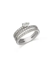 Bloomingdale's Fine Collection Diamond Multi-Row Ring in 14K White Gold, 0.86 ct. t. w.