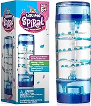 Liquimo Spiral Liquid Motion Bubbler Timer for Kids - Bubble Drop Hourglass with Gift Box - Fidget Sensory Toys for Autistic Children Activity - Office Desk Top Accessories, Holiday Stocking Stuffers