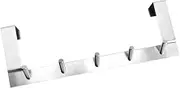 Ciieeo Over The Door Hook Coat Hanger Rack No Drilling Multi-Function for Hallway Closet Rental House