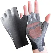 [Generic] Fingerless Gloves Kids, 2X Half Finger Kids Cycling Gloves, Non-Slip Workout Mitts, Fingerless Skateboard Mittens for Gymnastics Training