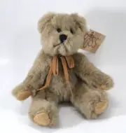 EBOT small Bears from the Past gray brown PLUSH TEDDY BEAR Russ Berrie vintage