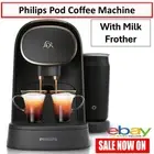 Philips Coffee Machine w/ Milk Frother Pod Capsule Maker Nespresso Compatible