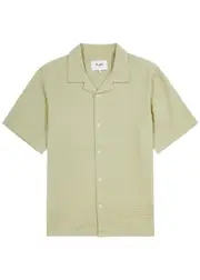 Wax London Didcot Cotton Shirt - Green - M M