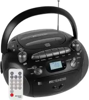 TR630 CD Cassette Player, Boombox CD Player AM FM Radio, Recording Transcription