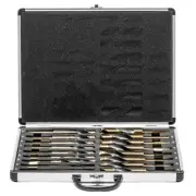 17PC HSS Cobalt Silver & Deming Drill Bit Set, Size 1/2" - 1",Reduced 1/2" Shank