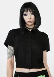 [Black Friday] Bat Wing Collar Blouse