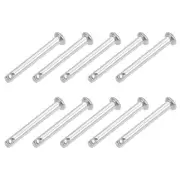 Single Hole Clevis Pins - 3mm x 25mm Flat Head 304 Stainless Steel Pin 10Pcs