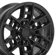 New 16x7 inch Alloy Wheel for Toyota Sequoia 2001-2007 Gloss Black Rim 16 in (for: Toyota)