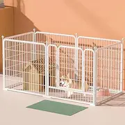 Pet Dog Metal Playpen for Yard, RV Camping, 31 inch 6 Panels Folding Dog Play Pen Frame for Puppy Cat Rabbit Animal, Outdoor Indoor Cat Dog Enclosure