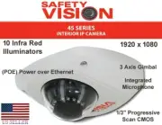 Vandal Resistant Metal Housing Dome Security Camera Audio Safety Vision