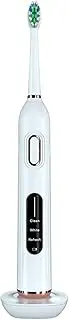 Electric Toothbrush for Adults, Electric Toothbrush with 2 Replacement Heads, Smart 3-Speed Timer Electric Toothbrush Ipx7 Waterproof for Traveling,B