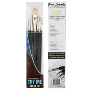 Creative Mark 7pc Try Me Set Of Pro-Stroke Bristle Brushes - 10 Pack