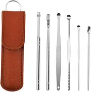 6Pcs Innovative Spring Ear Wax Cleaner Tool Set with Storage Bag for Unisex 2022