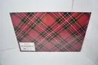 Hester & Cook MISPRINT 24 Red Plaid Placemat 18.5" x 12.5" NWT
