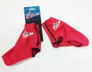 TEOSPORT Red BOOTIES / Shoe Covers: TRACK, Time Trial, Aero