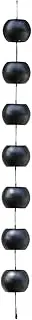 Rain Chain Bell of Rain Decorative Portable 3937in Easy to Install Chains of Peel Falling Gutters