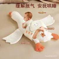 在飛比找蝦皮購物優惠-大白鵝 嬰兒排氣枕 寶寶趴睡枕 安撫神器 緩解腸絞痛脹氣 防