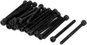 uxcell M3 x 35mm Carbon Steel Full Thread Hex Socket Cap Head Screws Bolts 25 Pcs