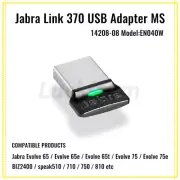 Jabra Link 370 USB adapter MS 14208-08 Bluetooth wireless dongle Evolve 65 75