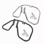 Black/Chrome Saddlebags Guard Bar Fit For Harley Softail Heritage Springer 97-99