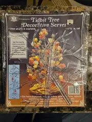 Vtg 1984 Chadwick Christmas Tidbit "Gumdrop" Tree Acrylic Server 12.5" NEW