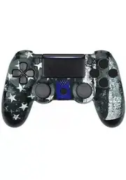 “ Blue Stripe Flag ” POR Custom UN-Modded Controller For PS4