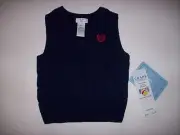 Chaps Vest Sweater Pull Over Sleeveless Select Size Infant Baby Boy Navy New