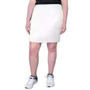 Drakes Pride Premium Stretch Lawn Bowls Skort BA Logo - White