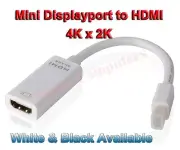 Mini DisplayPort MDP Male to HDMI Female Adapter Cable 4K *2K HD Surface Pro 4 3