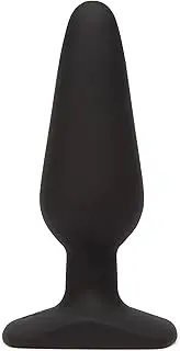 Lovehoney Classic Butt Plug - 5 Inch Silicone Anal Plug - with Flared Base & Waterproof - Black