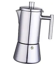 STARTIST Stovetop Coffee Maker Moka Pot Portable Coffee Pot for Induction Cooktops Stainless Steel Espresso Maker for Travel Camping